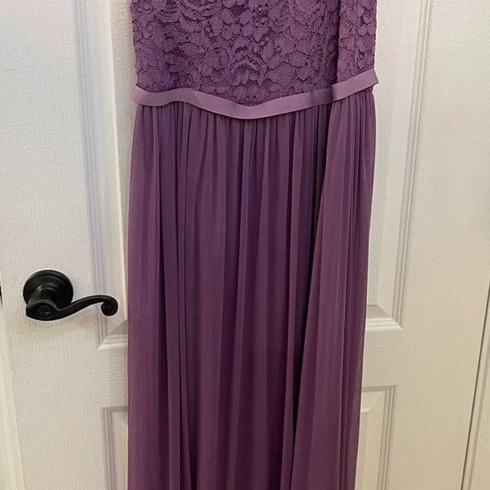 Davids Bridal bridesmaid dresses sz 4 wisteria